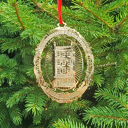 Benjamin Franklin House Ornament