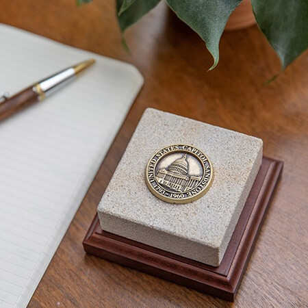 Paperweight Made from U.S. Capitol Building Sandstone