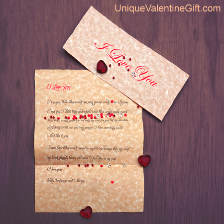 Valentine's Day - I Love You Letter