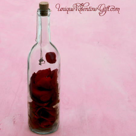 Valentine&#39;s Day - Key to My Heart Message In A Bottle