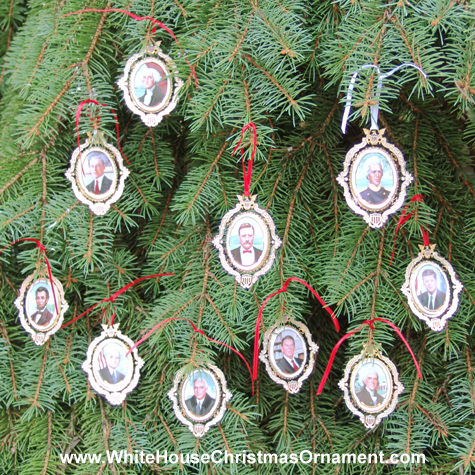 Ornaments - Mount Vernon American Presidents Collection - Set of Ten Ornaments