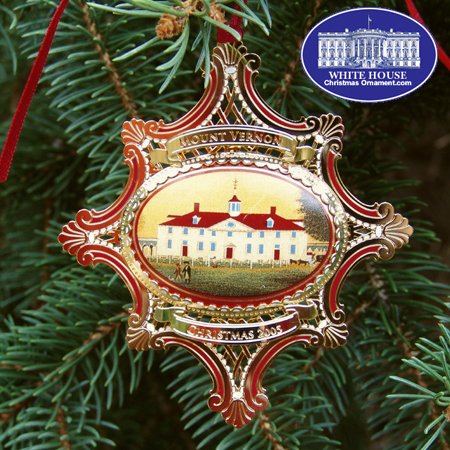 Ornaments - Mount Vernon 2005 West Front Circa 1792