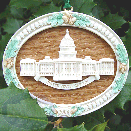 Ornaments - US Capitol 2004 Marble And Wood