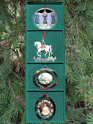 1990 - 1993 Set of Four White House Ornaments