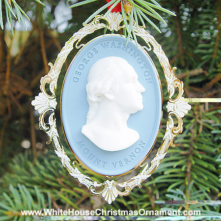 Ornaments - Mount Vernon 2002 Houdon Bust