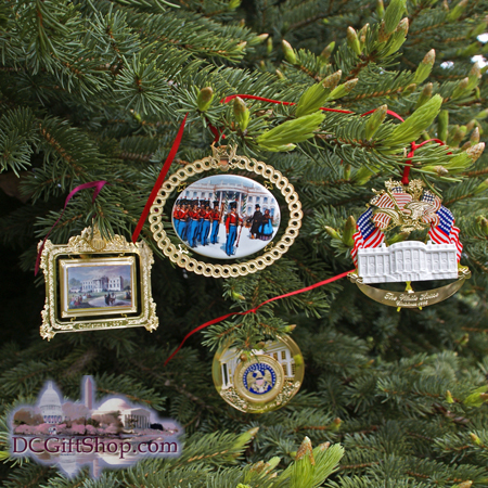 1994 - 1997 Set of Four White House Ornaments