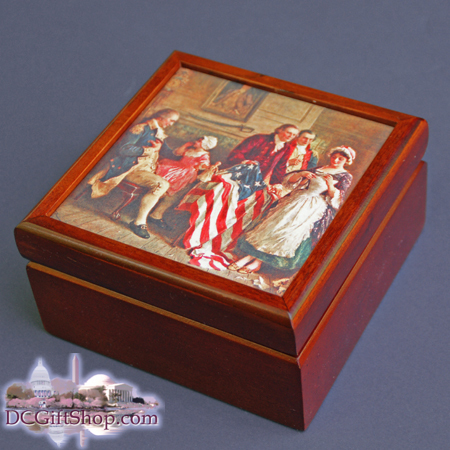 Gifts - Keepsake Box - Betsy Ross American Flag