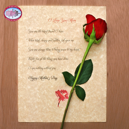 Mother's Day Letter and Rose