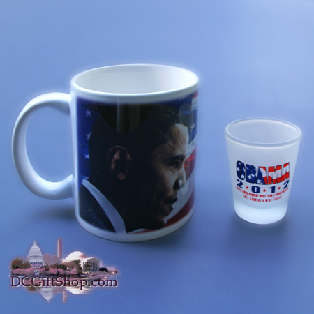 Gifts - Presidential Poll - Obama Coffee Mug and Shot Glass