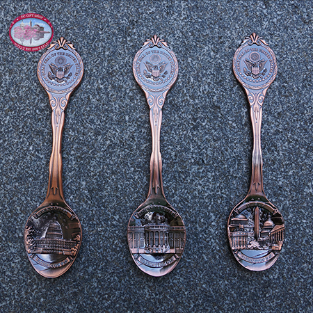 Copper Souvenir Spoon Washington DC