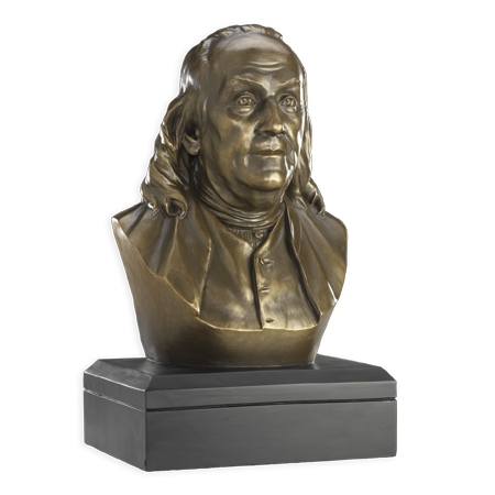 Gifts - Busts - Benjamin Franklin - Bronze
