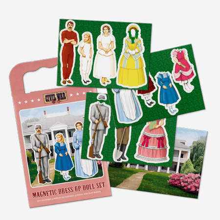 Gifts - Toys - Confederate Family Magnetic Dress Up Doll Kit