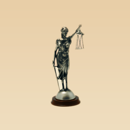 Lady Justice Silver Statue