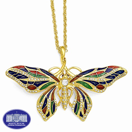 Kennedy Butterfly 21in Pin/Necklace