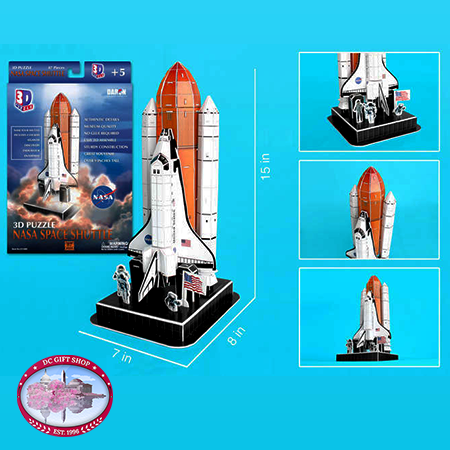 Gifts - Puzzle - Space Shuttle 3D Puzzle On Launch Pad 87 Pieces
