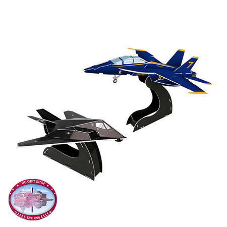 Gifts - Puzzle - Blue Angels F/A-18/F117 3D Puzzle, 40-Piece