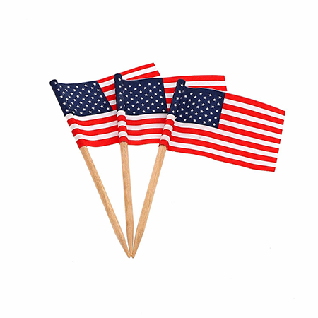 USA Toothpick Flags - 100 Count