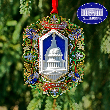 2015 United States Capitol Marble Ornament