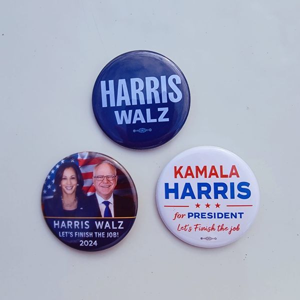 Harris Walz 2024 Campaign Button Se