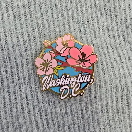Washington DC Cherry Blossom Lapel Pin