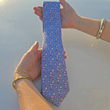 Official Congressional Blue Cherry Blossom Tie