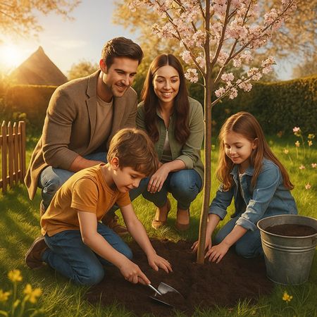 Japanese Cherry Blossom Mother&#39;s Day Planting Kit with Keepsake Poem
