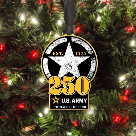 Official U.S. Army 250th Anniversary Ornament