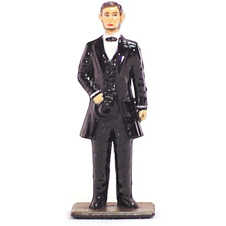 LINCOLN METAL PAINTED FIGURINE