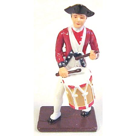 COLONIAL DRUMMER METAL FIGURINE