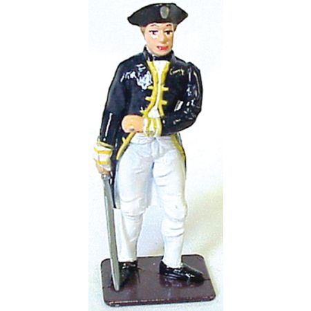 BRITISH NAVAL COMMANDER METAL FIGURINE