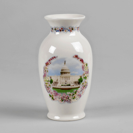 U.S. Capitol Cherry Blossom Porcelain Vase