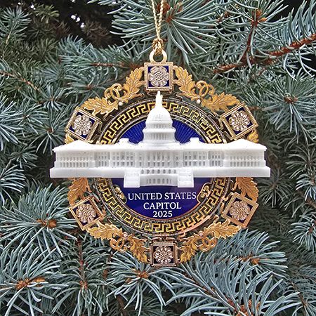 2025 Marble US Capitol Building Ornament