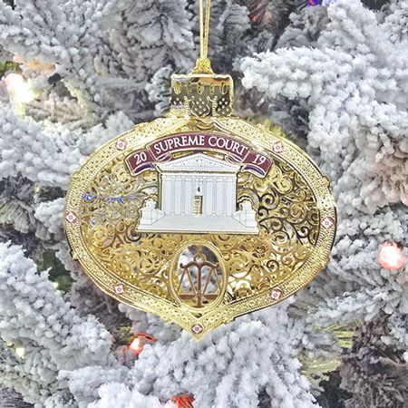 2019 Official Supreme Court Teardrop Ornament