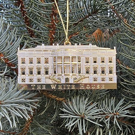 White House South Portico Ornament