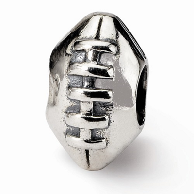 Sterling Silver Reflections Football Bead