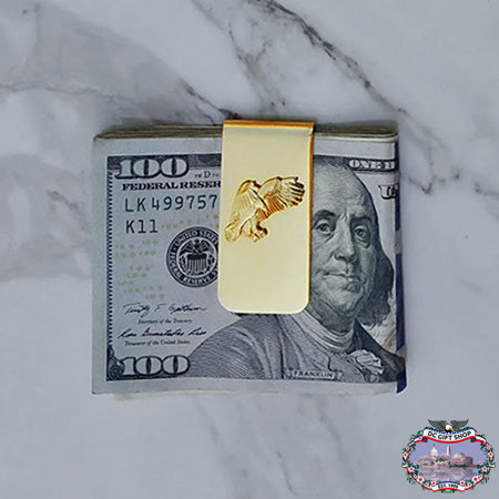 Gifts - Money Clip - Gold Bald Eagle