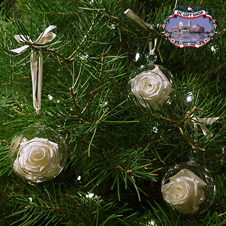 Old Glory Real Rose Ornament Set