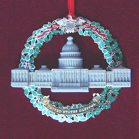 Ornaments - US Capitol 2003 Marble And Wreath