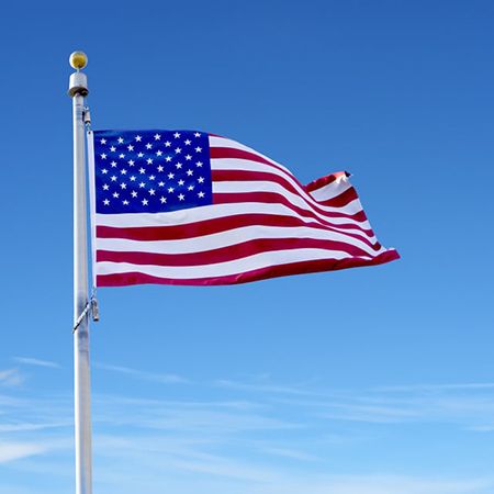 Outdoor Embroidered Polyester U.S. 3' x 5' Flag