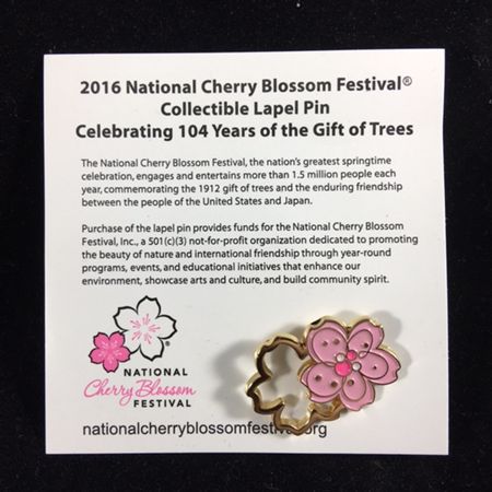 2016 National Cherry Blossom Festival Lapel Pin