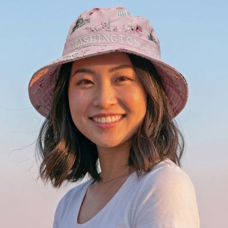 Washington DC Pink Cherry Blossom Bucket Hat