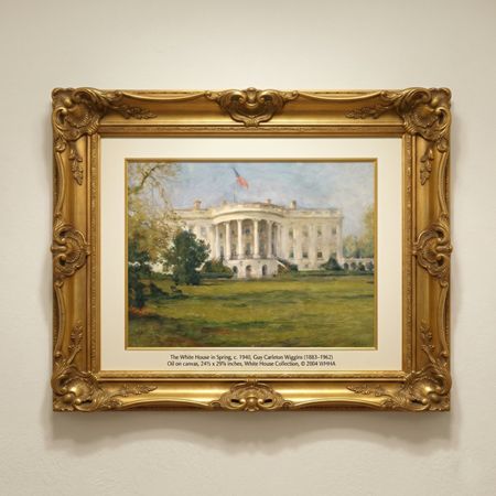 The White House in Spring by Guy Carleton Wiggins