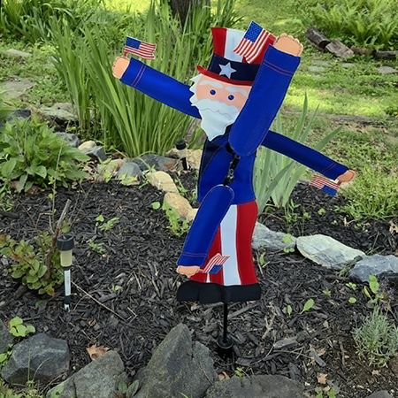 Uncle Sam Whirligig Wind Spinner - 21837