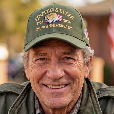 US 250th Anniversary Olive Green Cap