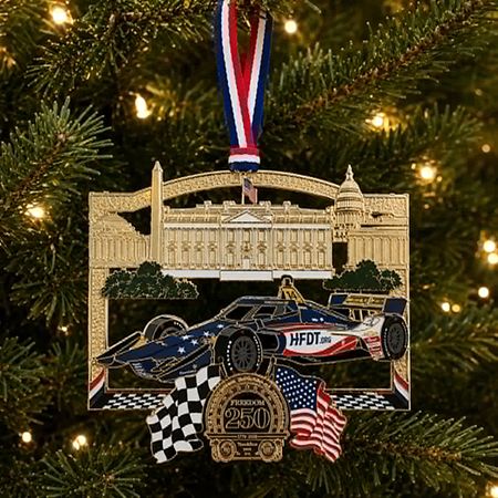 White House Freedom 250 Grand Prix Christmas Ornament