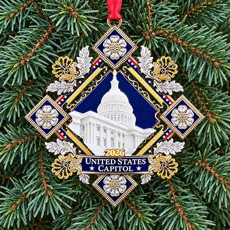 2026 U.S. Capitol Marble Christmas Ornament