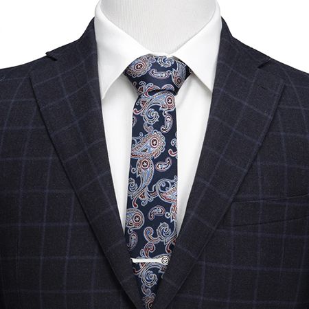 Marvel Captain America Paisley Men's Silk Tie