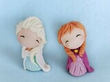 Frozen Princess Cake Decorations. Kawaii  style