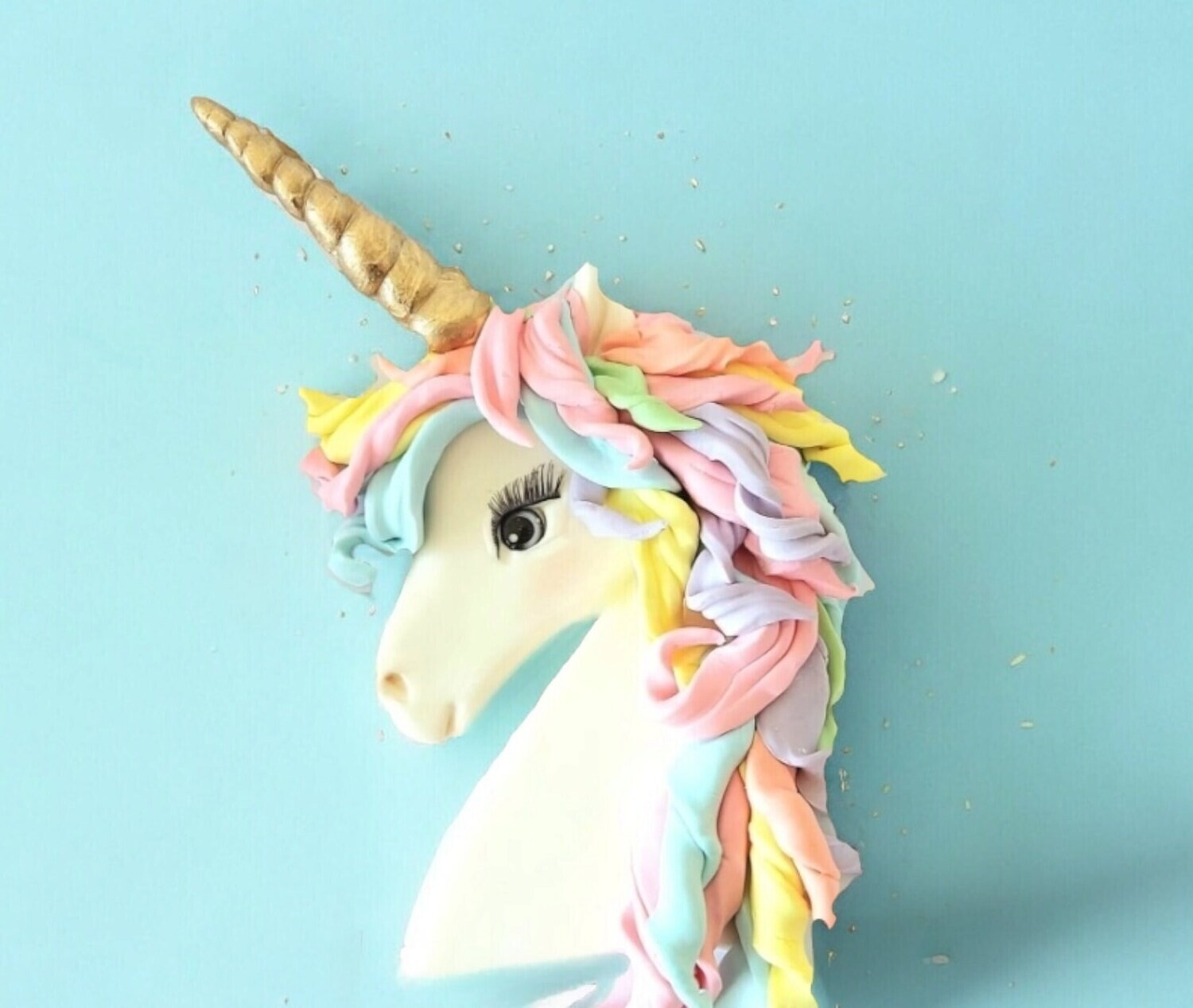 Unicorn 2D Cake Decorations  for Birthday.