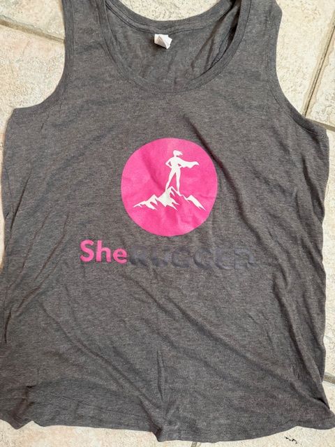 XL GRAY  SheRUGGED Racerback Tank Top